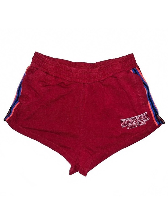 Hot Topic Pants - Hot Topic Stranger Things Burgundy Athletic Shorts Size L